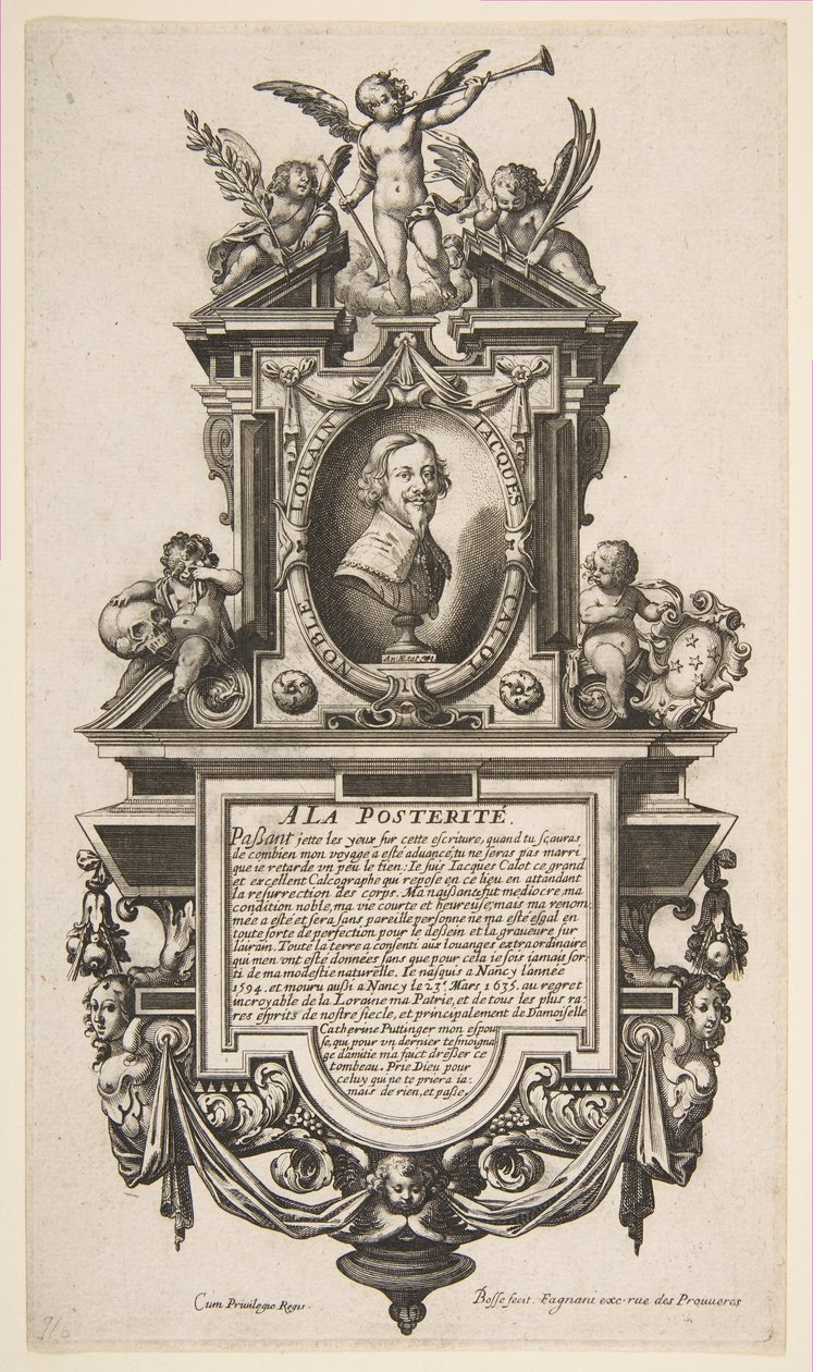 Portrét Jacquese Callota, ca. 1636. od Abraham Bosse