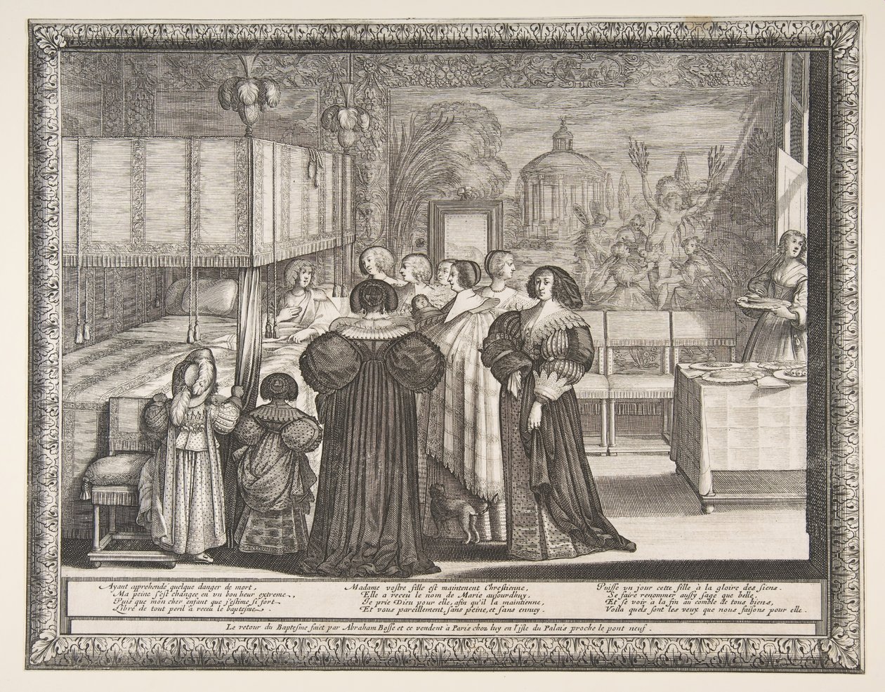 Návrat z křtu, 1633. od Abraham Bosse
