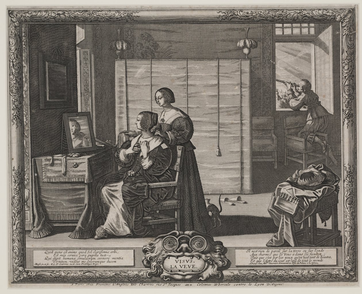 Pohled (La Veue), kolem 1635-38 (rytina a lept) od Abraham Bosse