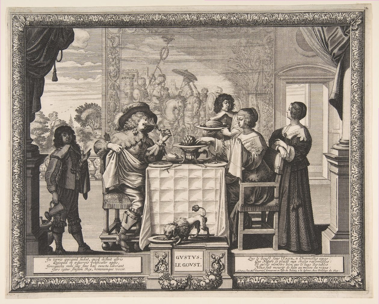 Chuť, 1635-38. od Abraham Bosse