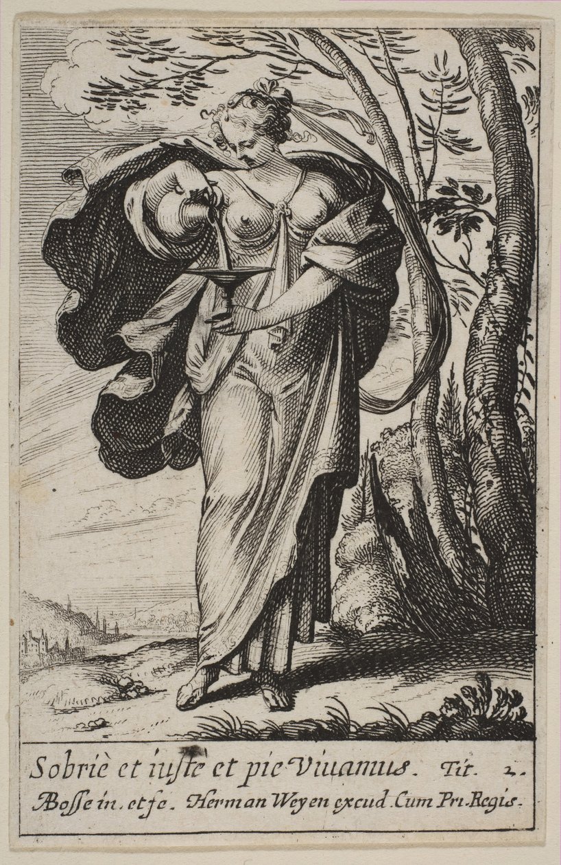 Mírnost, 1636. od Abraham Bosse