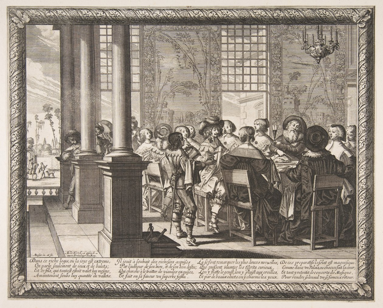 Banket pro návrat marnotratného syna, ca. 1636. od Abraham Bosse