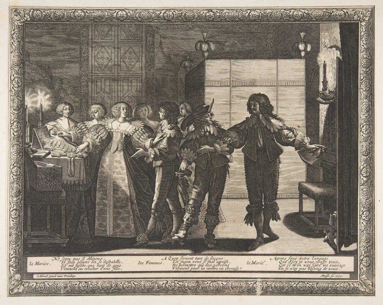 Nevěsta vzata domů, 1633. od Abraham Bosse