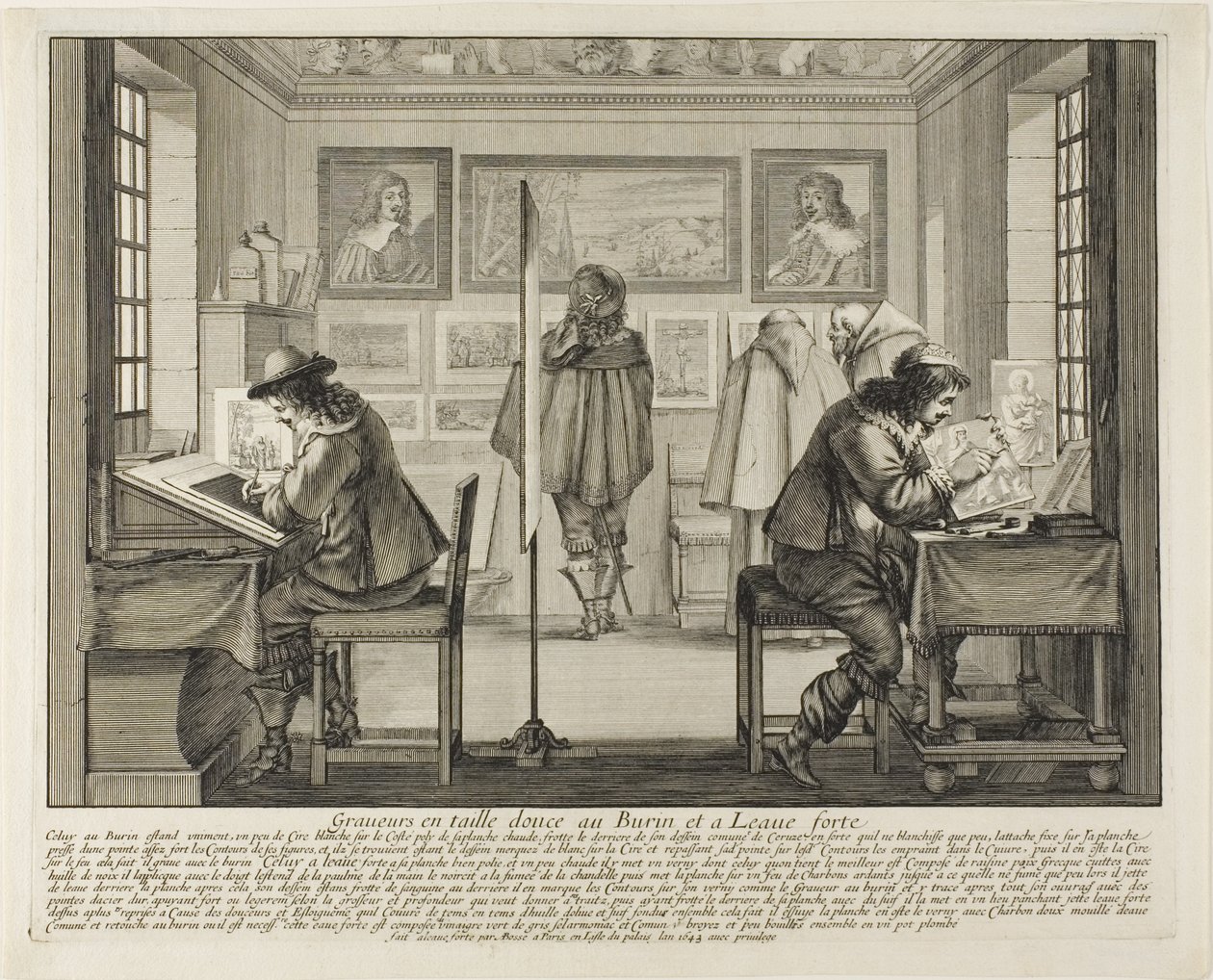 Rytec a rytec, 1642 od Abraham Bosse