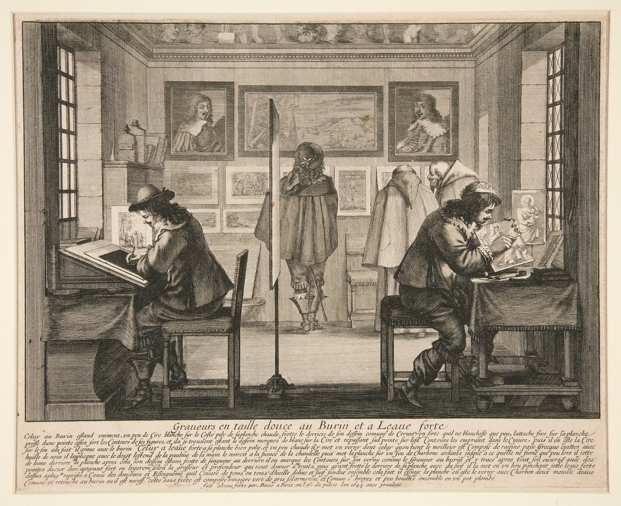 The Engravers in their Workroom, ze série The Artists in their Workshop od Abraham Bosse
