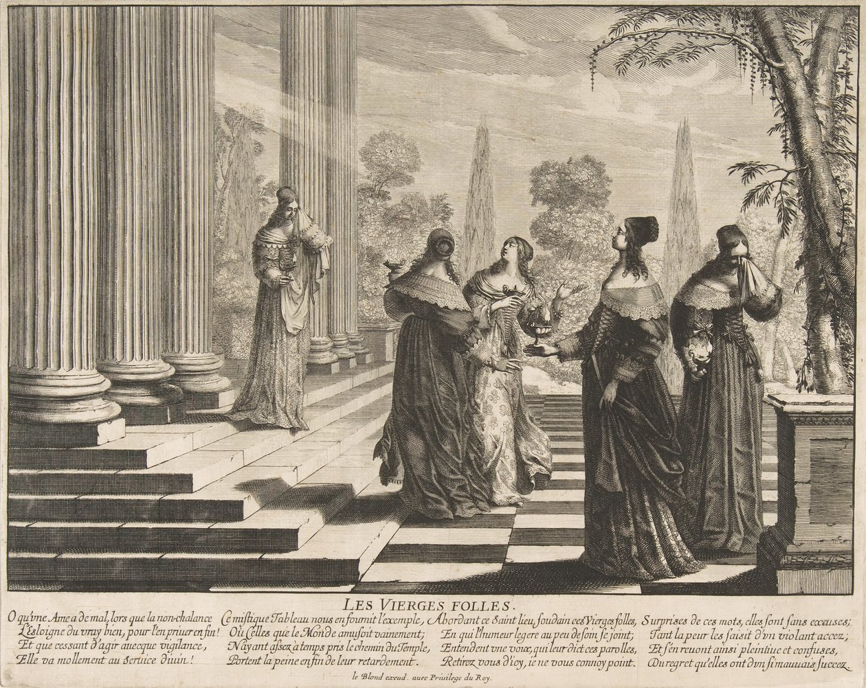 The Foolish Virgins Rejected, ca. 1635. od Abraham Bosse