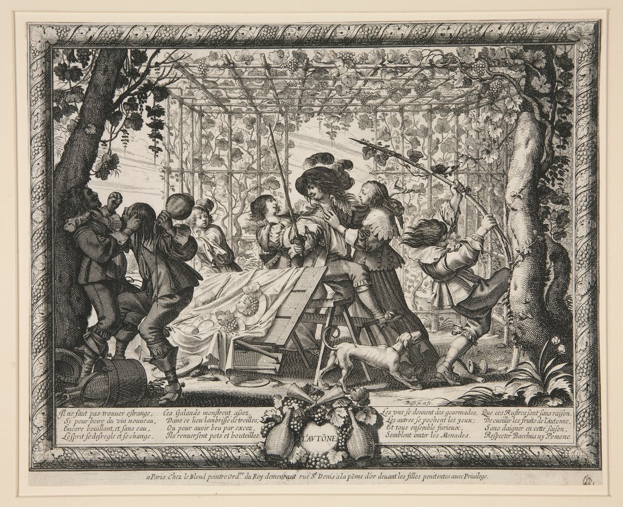 Čtyři roční období: Podzim od Abraham Bosse