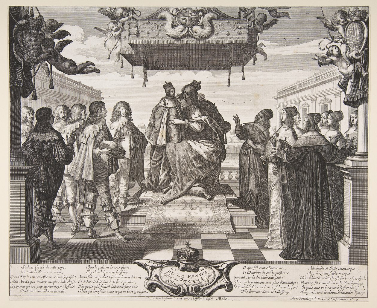 Radost z Francie od Abraham Bosse