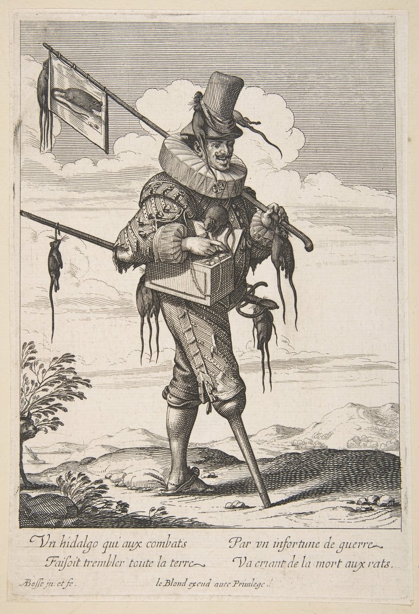 Krysař, polovina až konec 17. století. od Abraham Bosse
