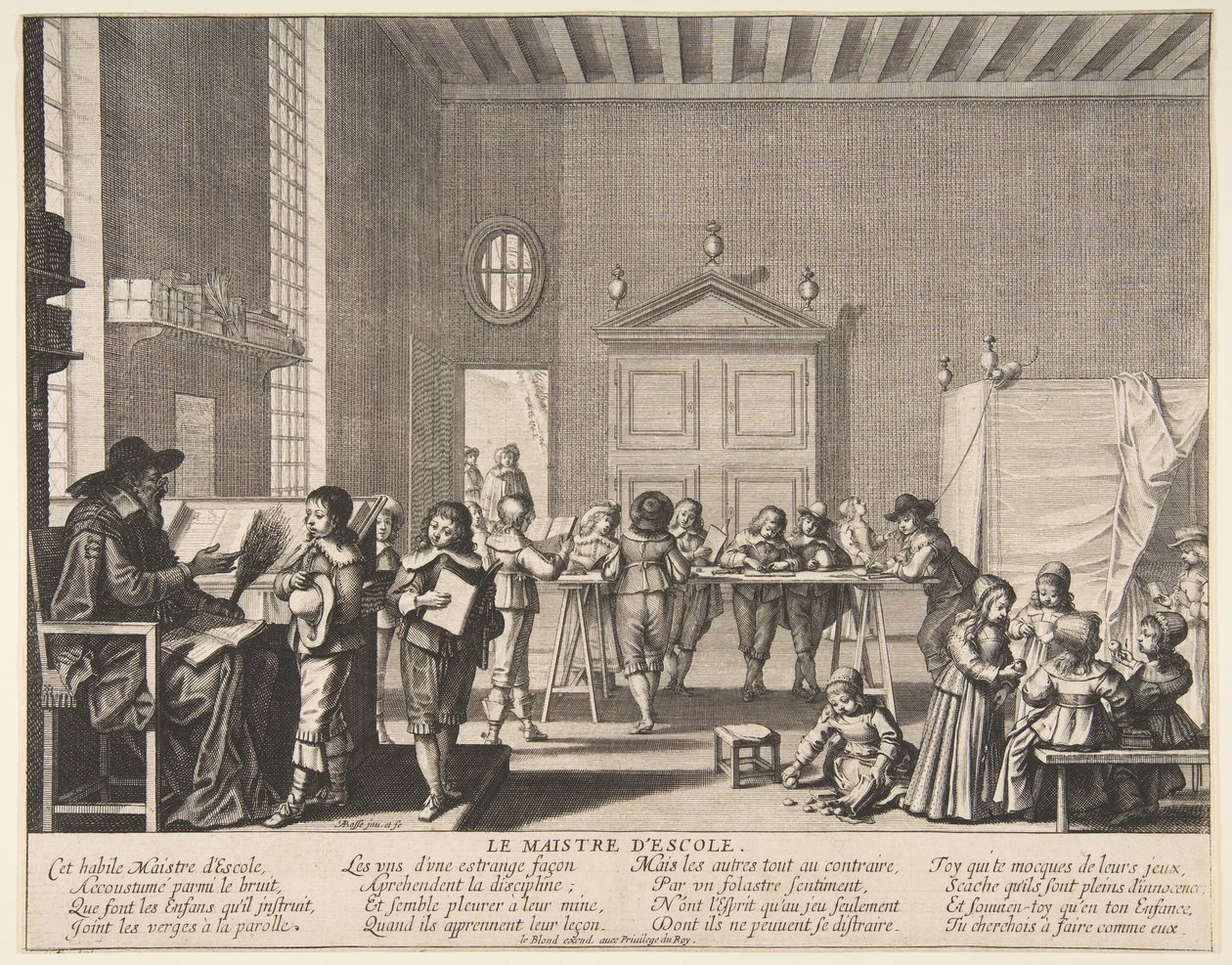 Mistr školy, ca. 1635-38. od Abraham Bosse