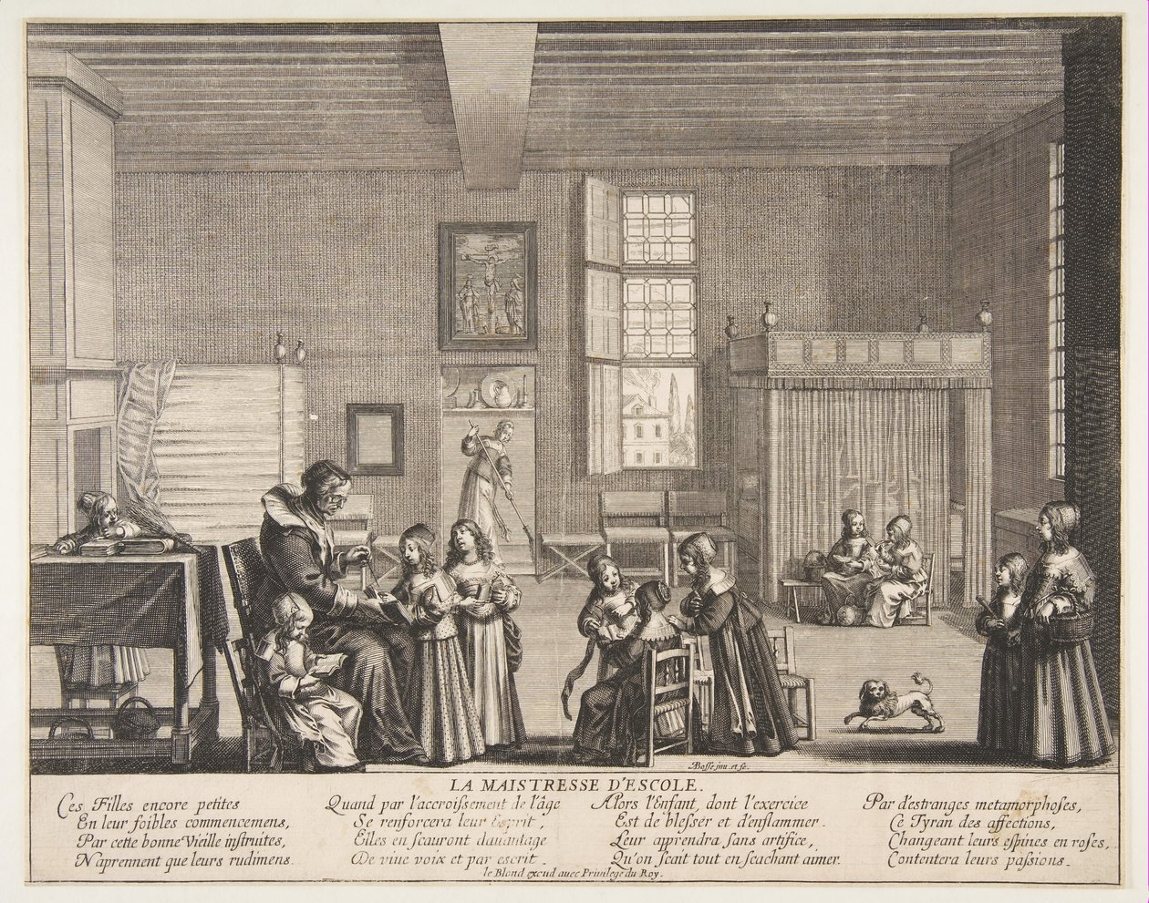Školní paní, ca. 1638. od Abraham Bosse