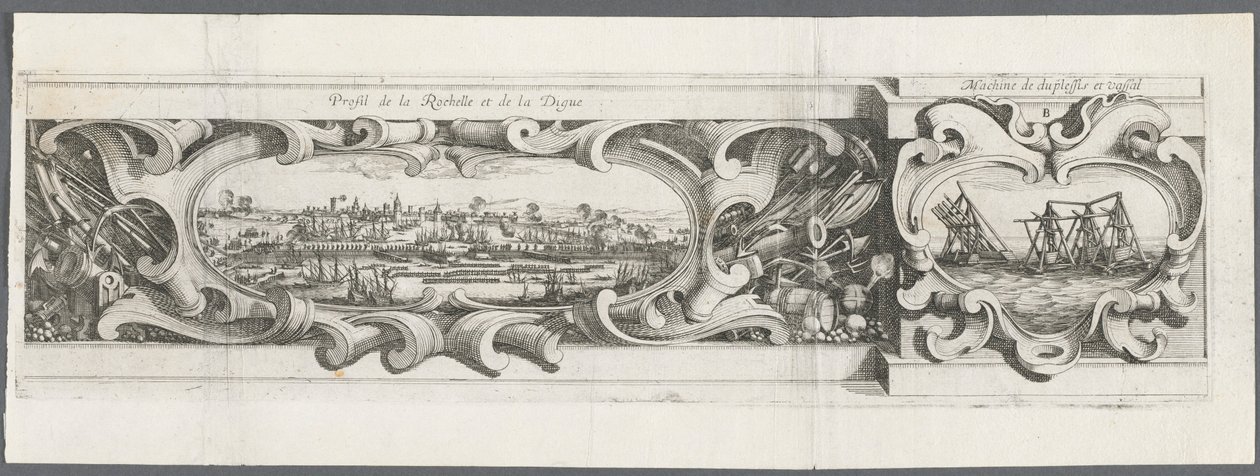 Obléhání La Rochelle: deska 16 od Abraham Bosse