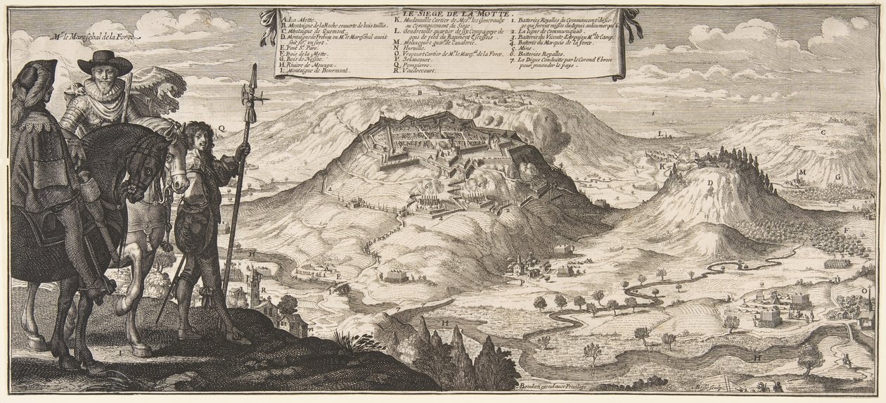 Obléhání La Motte v Lotrinsku, 1636-38. od Abraham Bosse