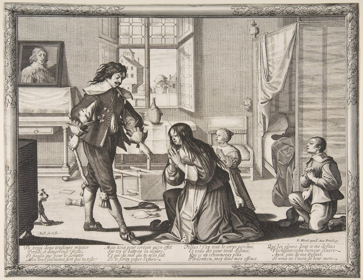 Wife-Beater, ca. 1633. od Abraham Bosse