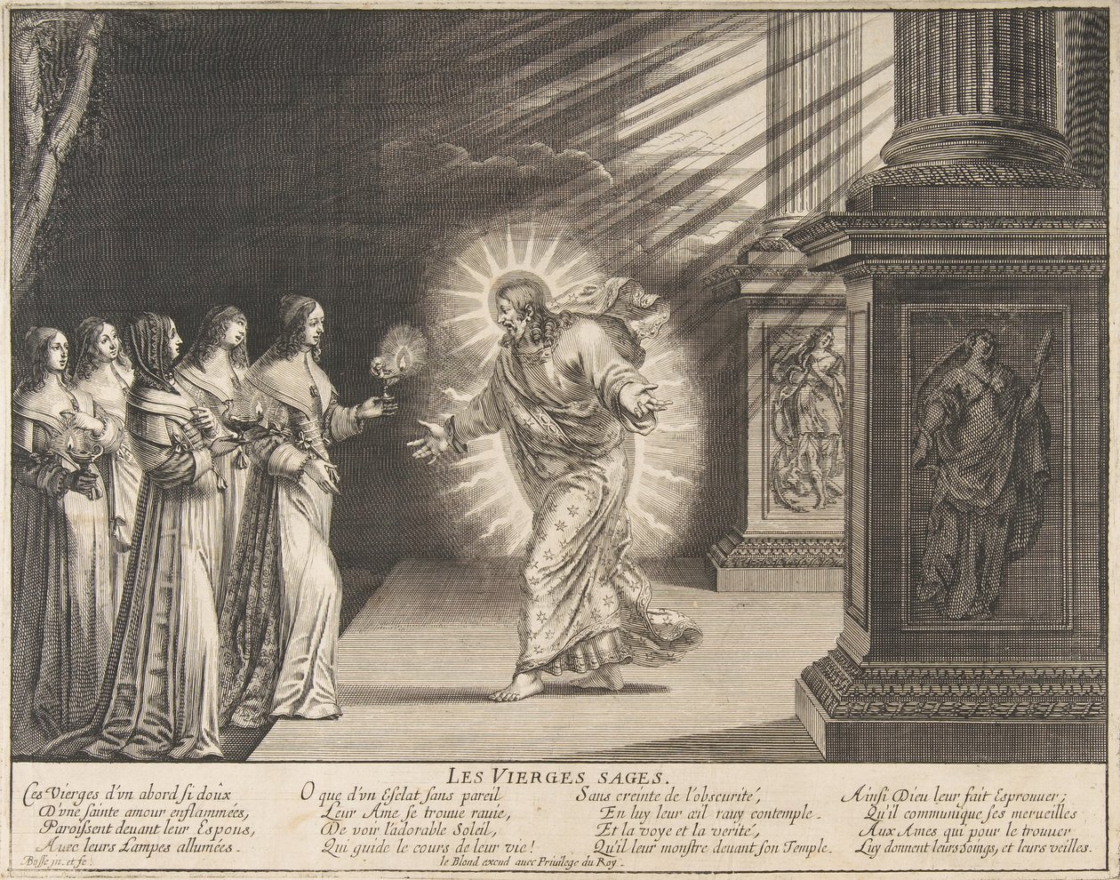 Moudré Panny před Kristem, ca. 1635. od Abraham Bosse