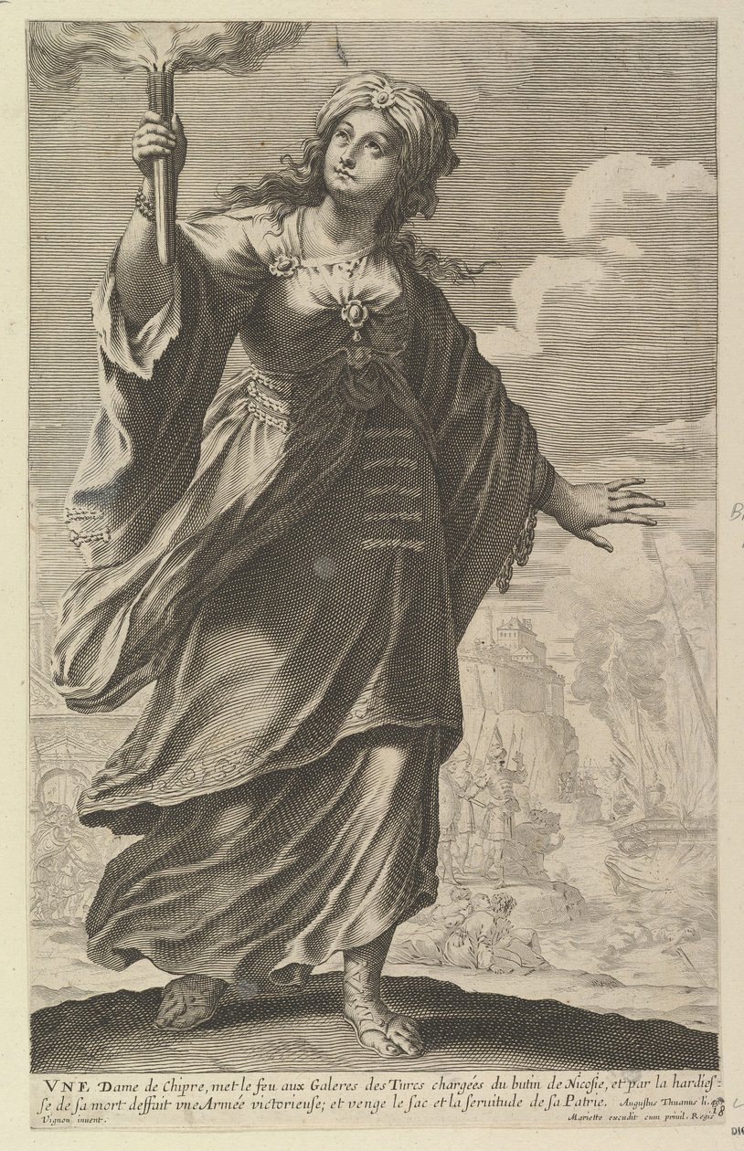 Paní z Kypru, 1647. od Abraham Bosse