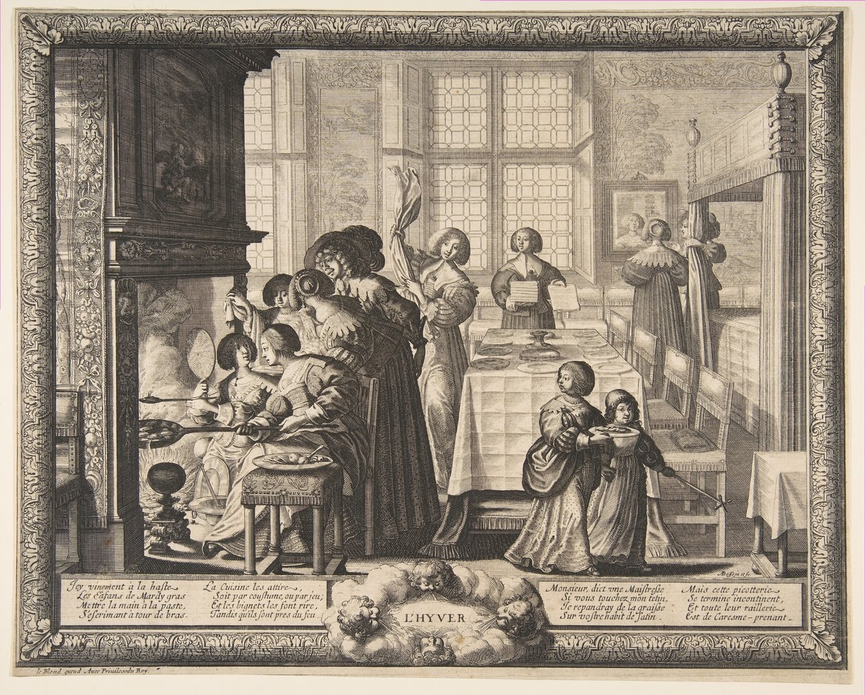 Zima, ca. 1637. od Abraham Bosse