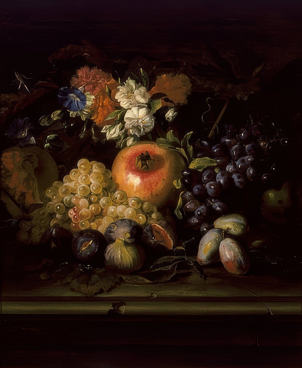 Zátiší s květinami a ovocem od Abraham Brueghel