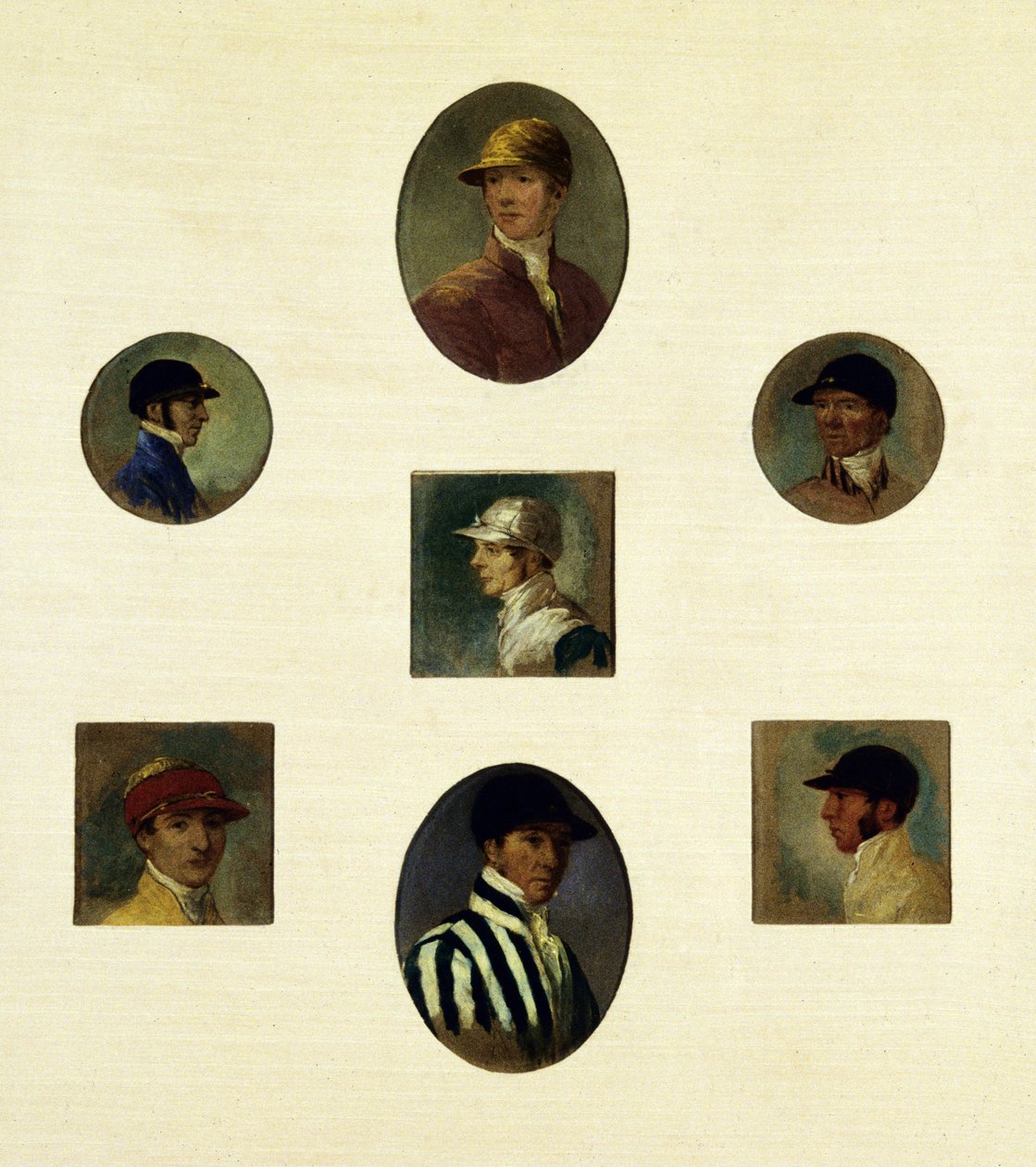 Studie žokejů, kolem roku 1830 (olej na plátně) od Abraham Cooper