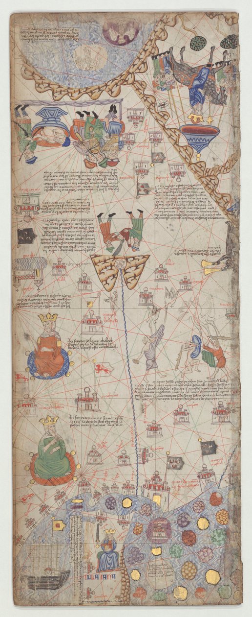 Katalánský atlas, list 11, 1375 od Abraham Cresques