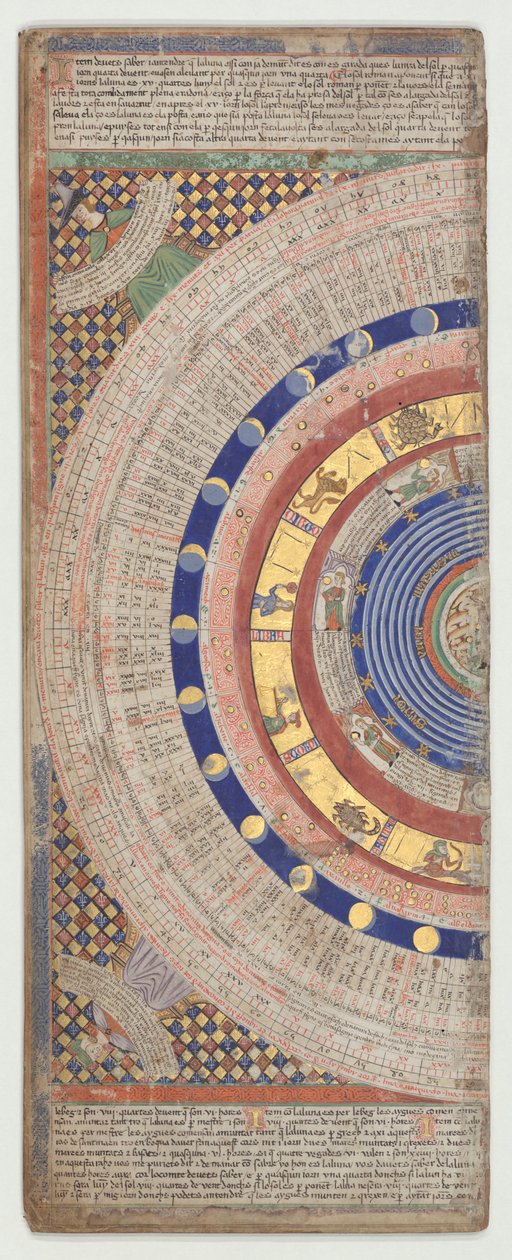 Katalánský atlas, list 3, 1375 od Abraham Cresques