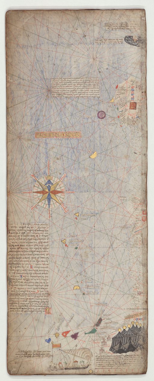 Katalánský atlas, list 5, 1375 od Abraham Cresques