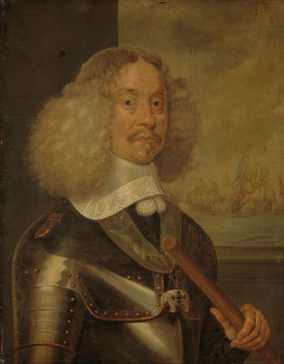 Portrét Jacoba Barona van Wassenaera, lorda z Obdamu, poručíka-admirála Holandska a Západního Fríska od Abraham Evertsz. van Westerveld