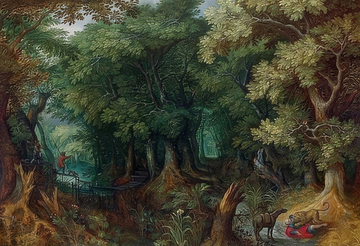 Waldlandschaft od Abraham Govaerts