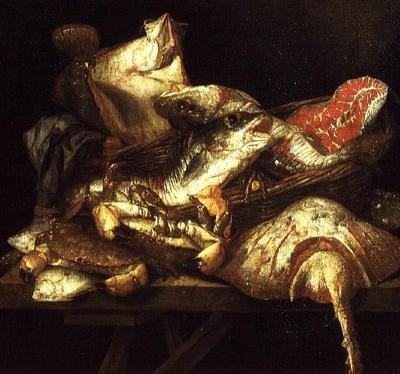 Zobrazení ryb od Abraham Hendricksz van Beyeren