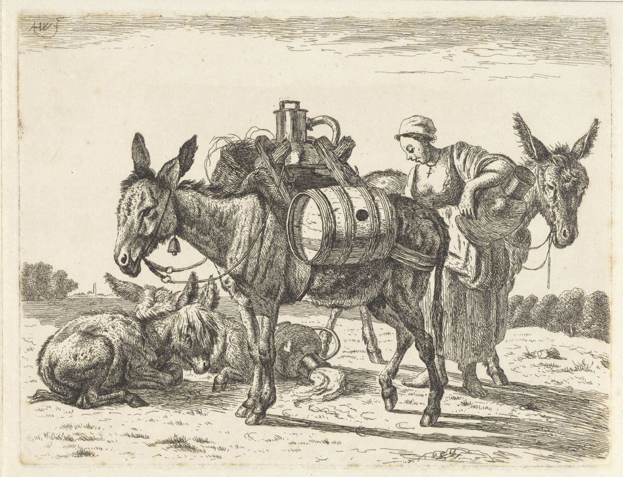 Pakezel od Abraham Hendrik Winter