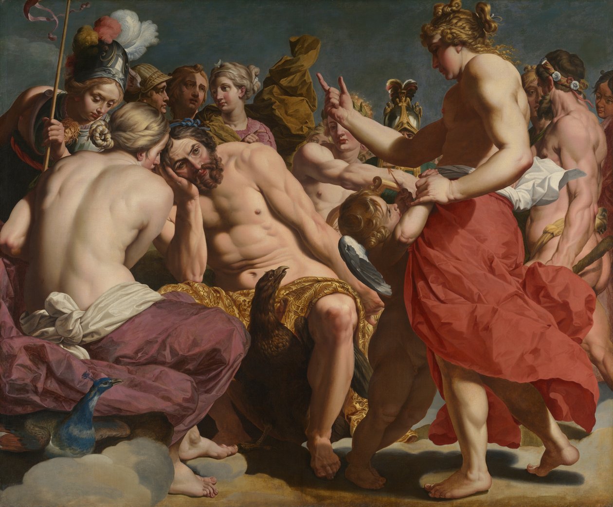 Jupiter pokárán Venuší od Abraham Janssens