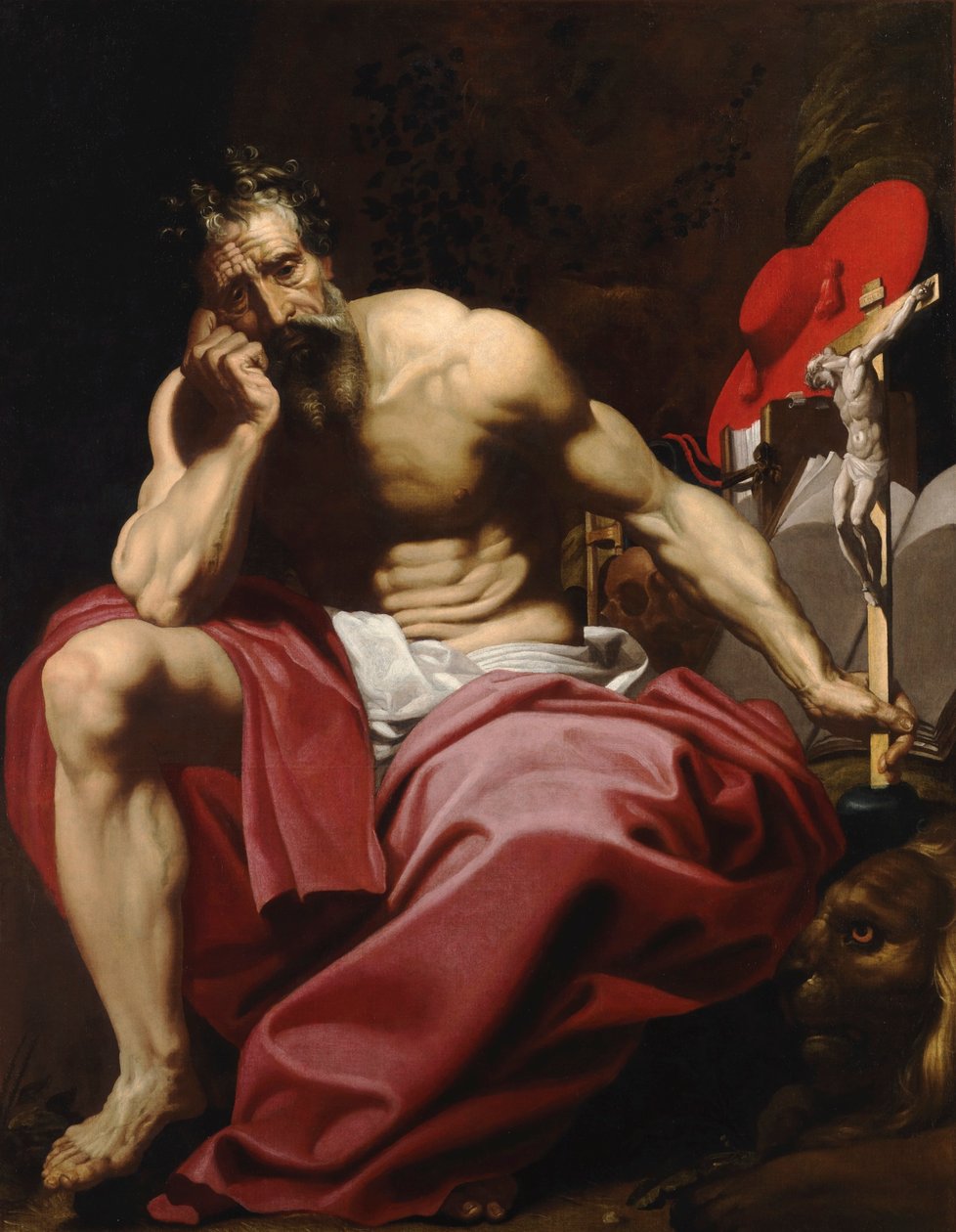 Svatý Jeroným od Abraham Janssens I
