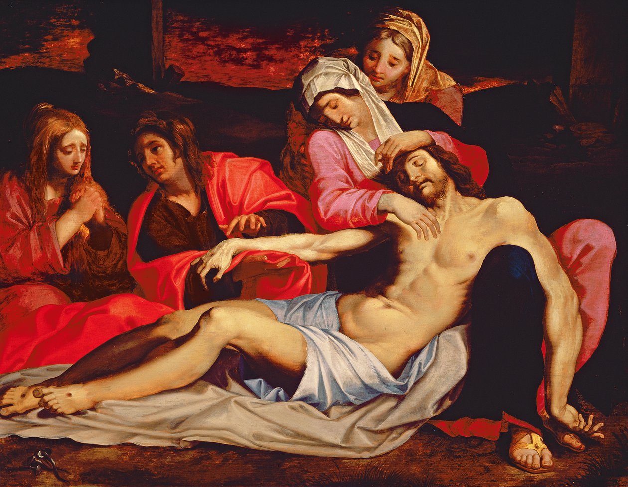 Oplakávání Krista od Abraham Janssens van Nuyssen