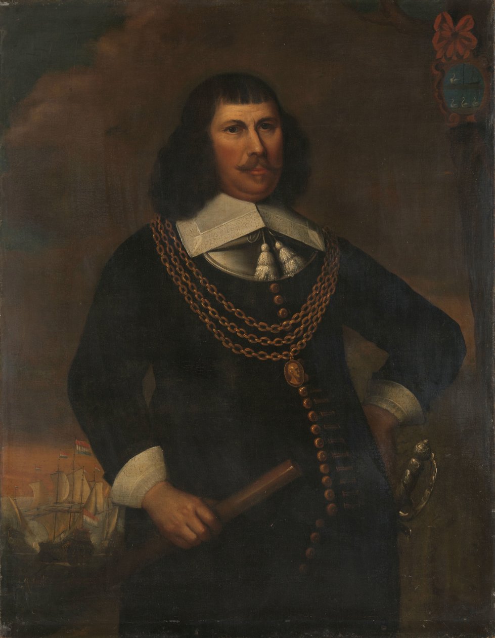 Pieter Florisz (asi 1605-58), viceadmirál severního distriktu od Abraham Liedts (copy after)