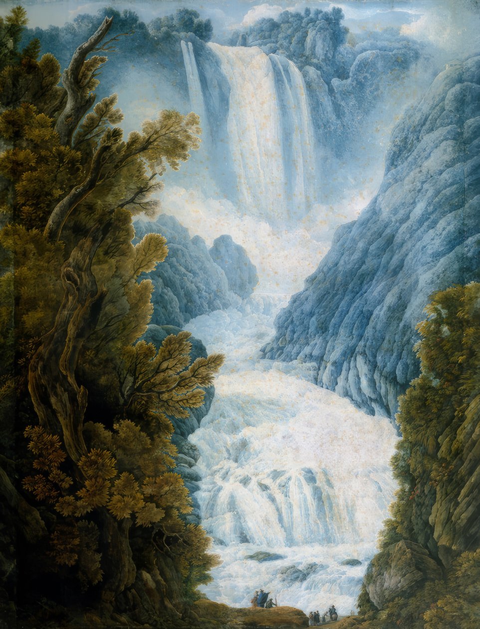 Wasserfall von Terni von Abraham Louis Rodolphe Ducros