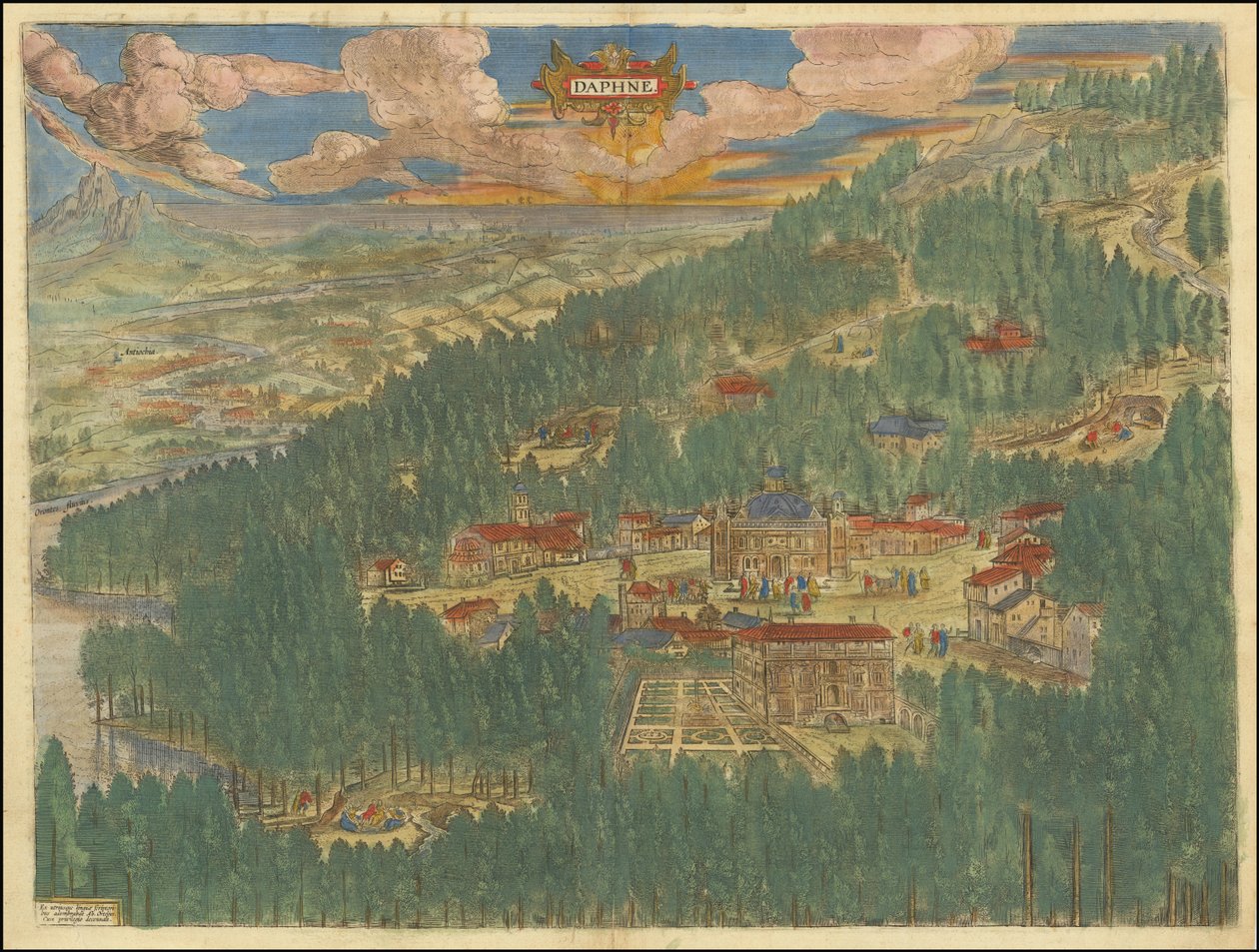 1624 imaginární pohled na Dafné v Antiochii od Abrahama Ortelia od Abraham Ortelius