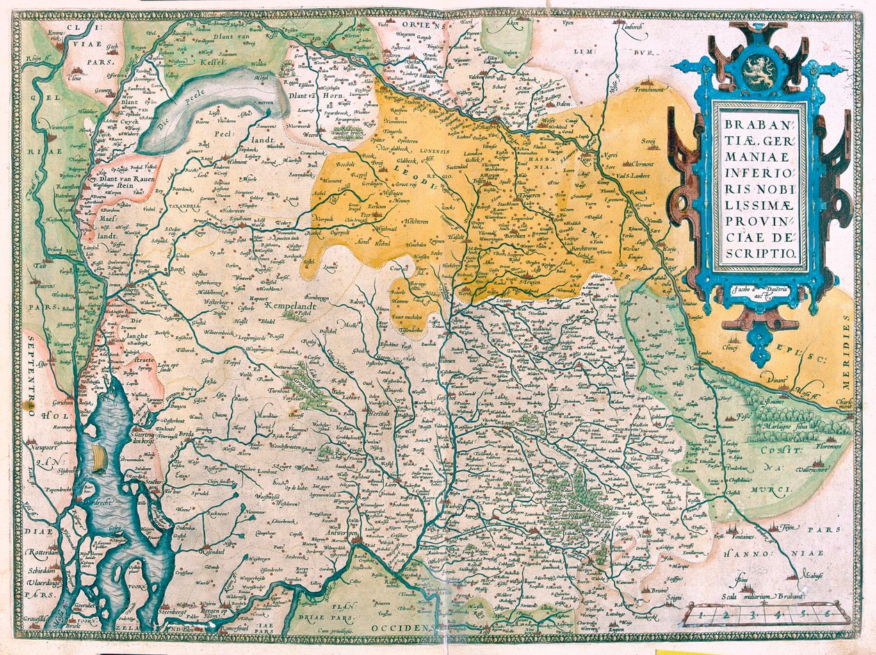 Belgie, Jižní Holandsko od Abraham Ortelius