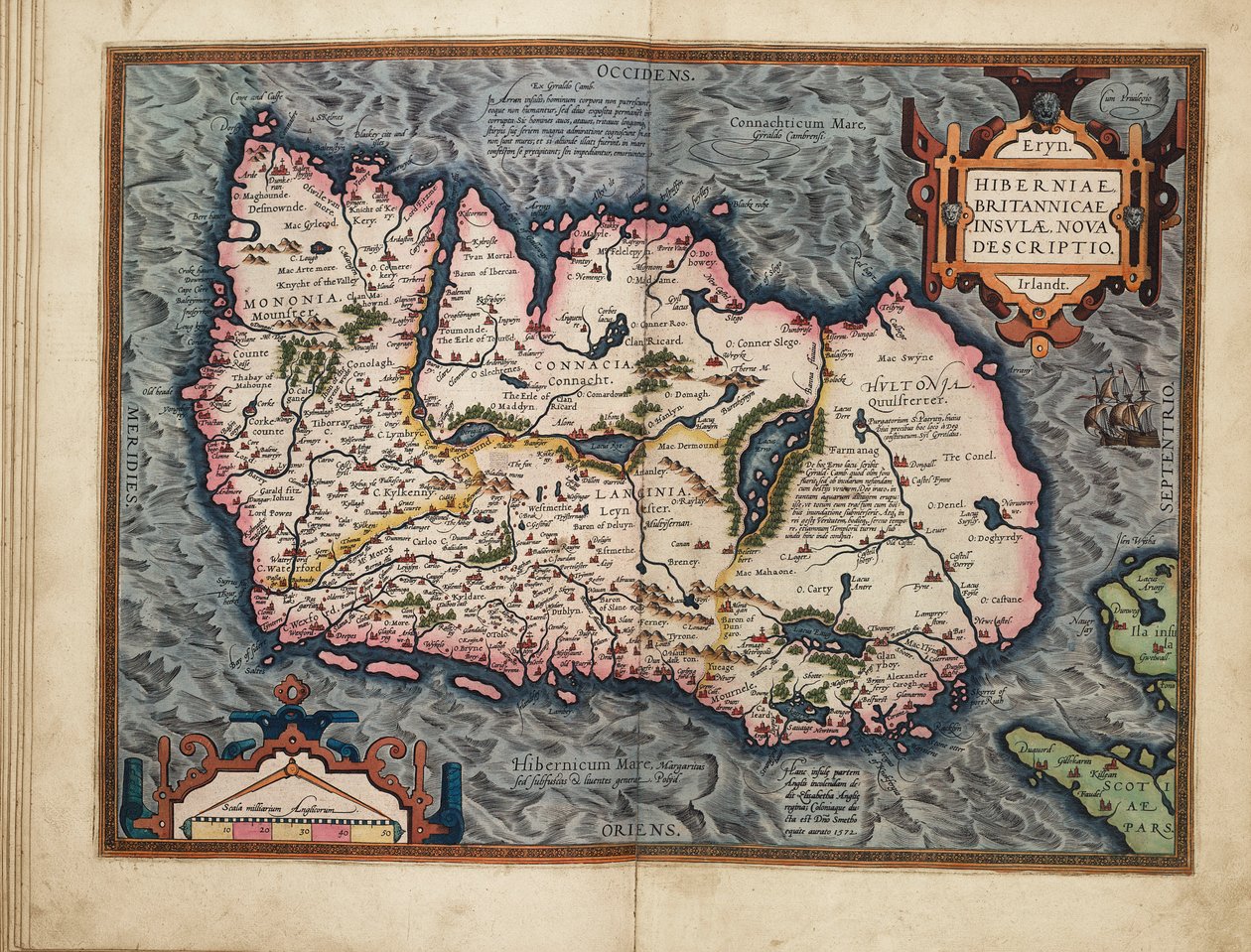 Nový popis Irska, Britských ostrovů od Abraham Ortelius