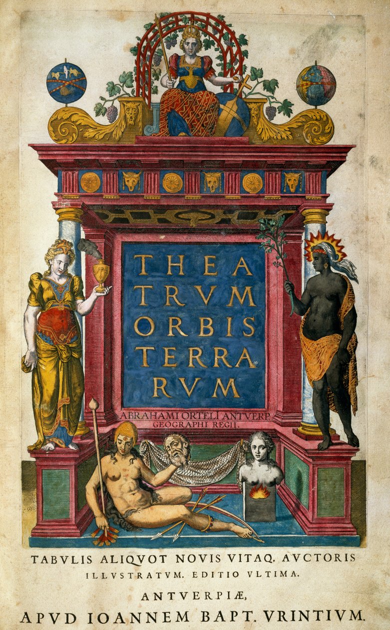 Divadlo světa, Abraham Ortelius (1527-1598), titulní strana, Antverpy od Abraham Ortelius