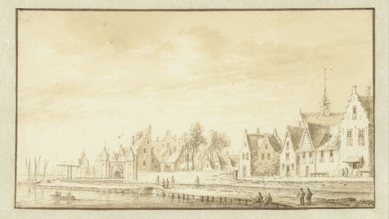 Pohled na Montfoort od Abraham Rademaker