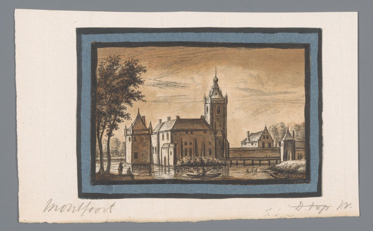 Pohled na zámek Montfoort od Abraham Rademaker