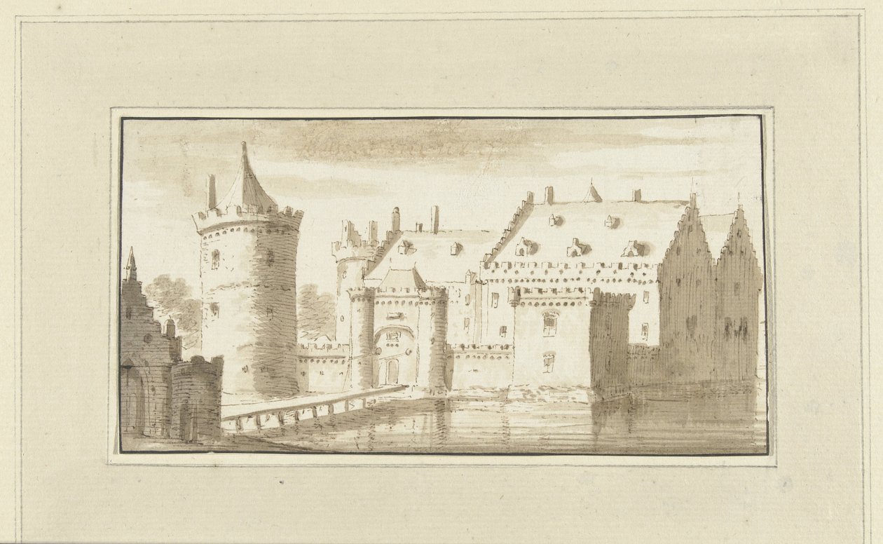 Dům Kronenburg u řeky Vecht od Abraham Rademaker