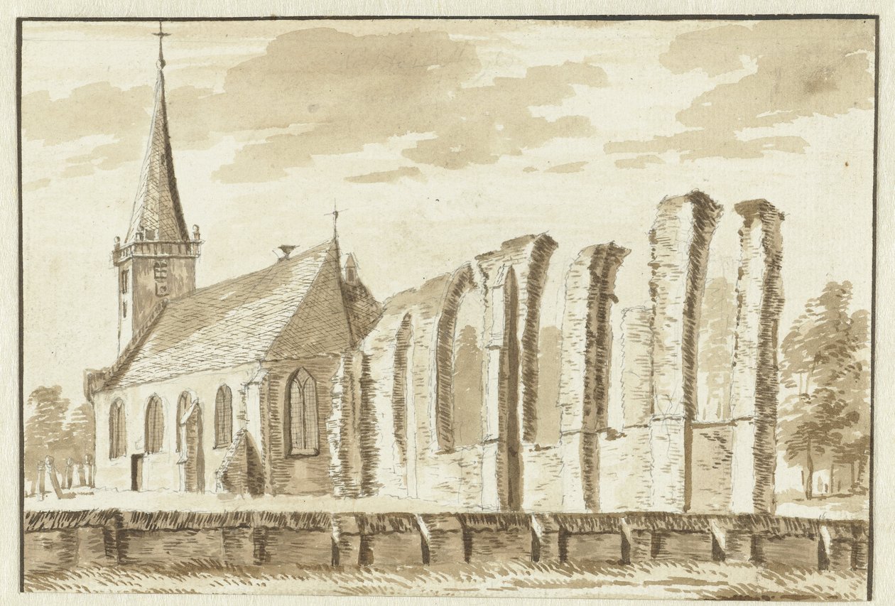 Kostel v Heiloo od Abraham Rademaker