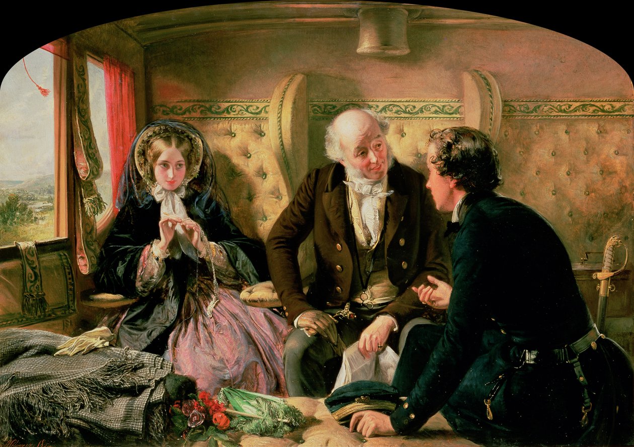 First Class - The Meeting, c.1854 od Abraham Solomon