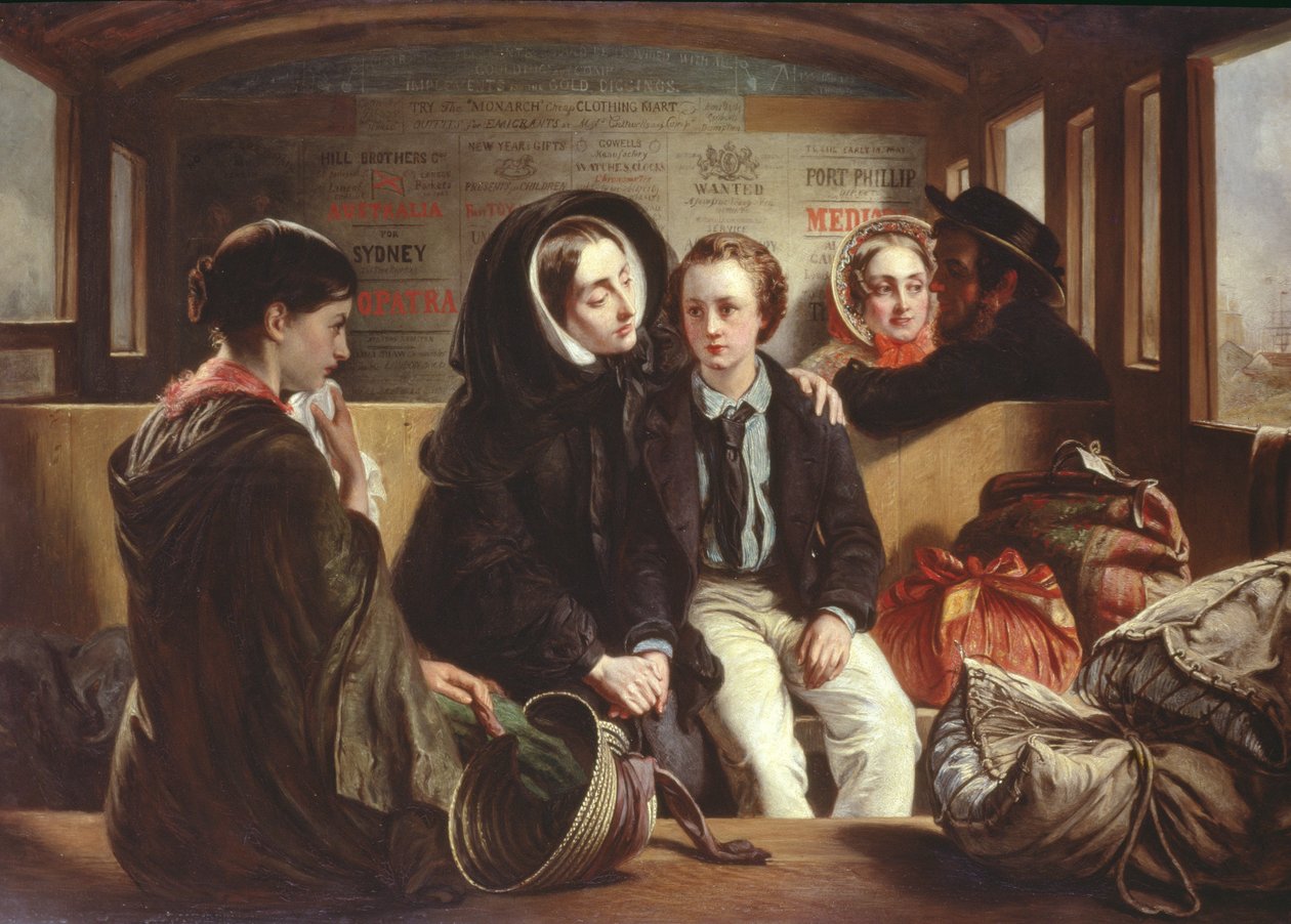 Druhá třída - The Parting, c.1855 od Abraham Solomon