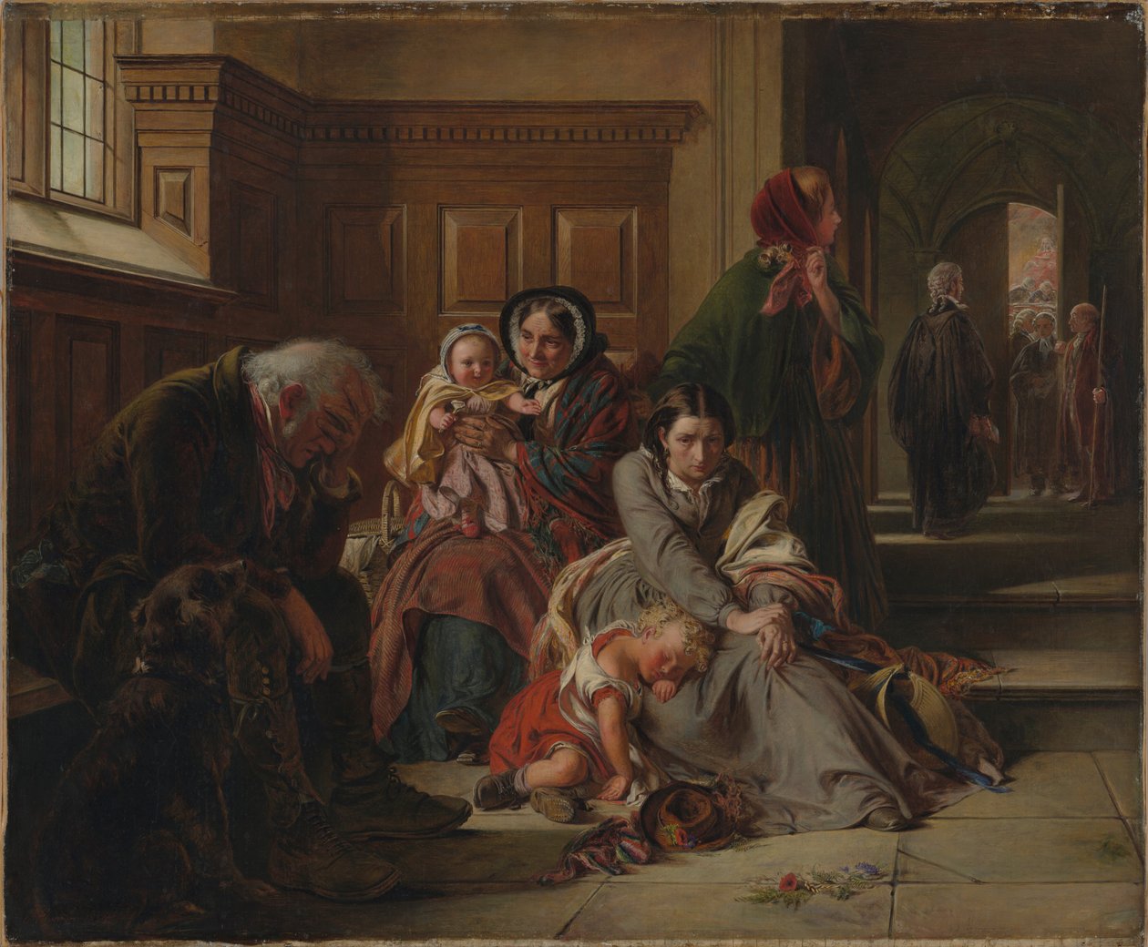 Čekání na verdikt, 1859 od Abraham Solomon