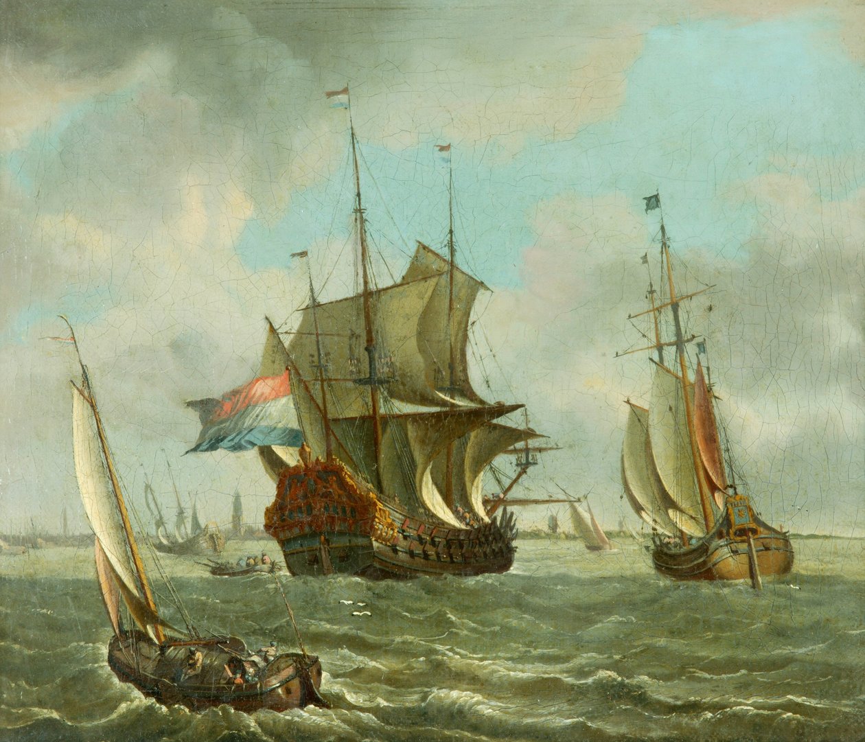 Odeslání z Amsterdamu (olej na plátně) od Abraham Storck