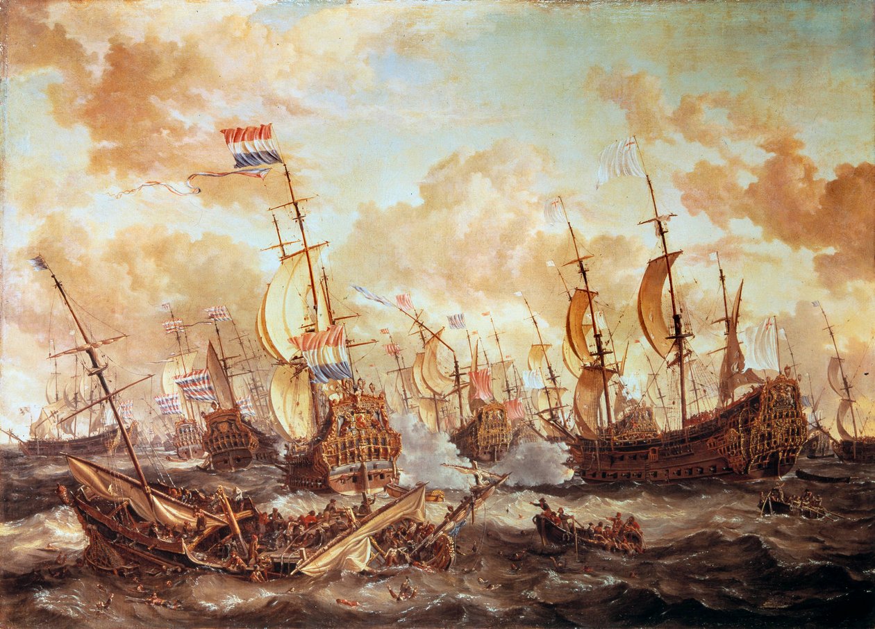 Čtyřdenní bitva od Abraham Storck