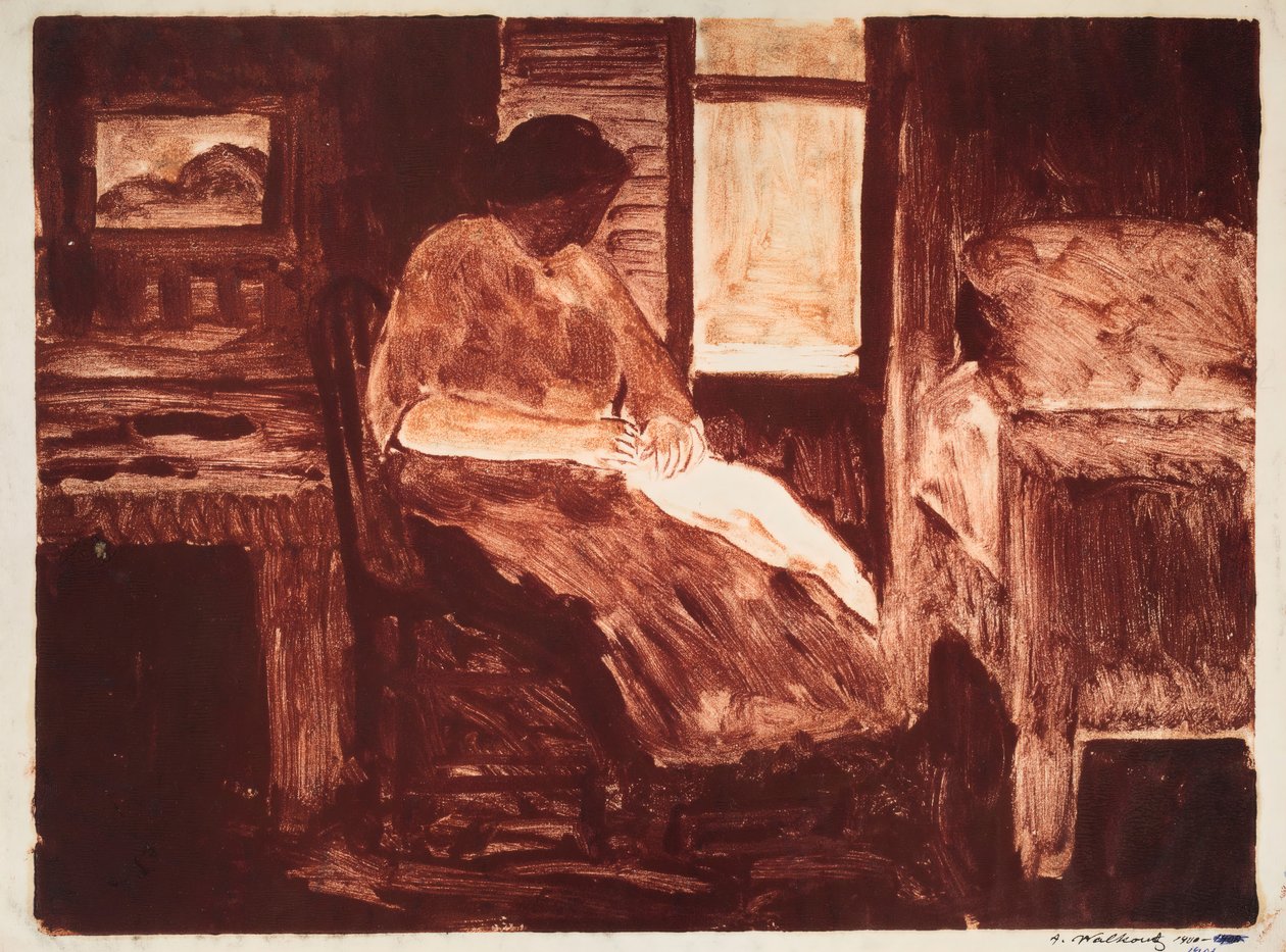 Figurální skica, 1900-1908. od Abraham Walkowitz