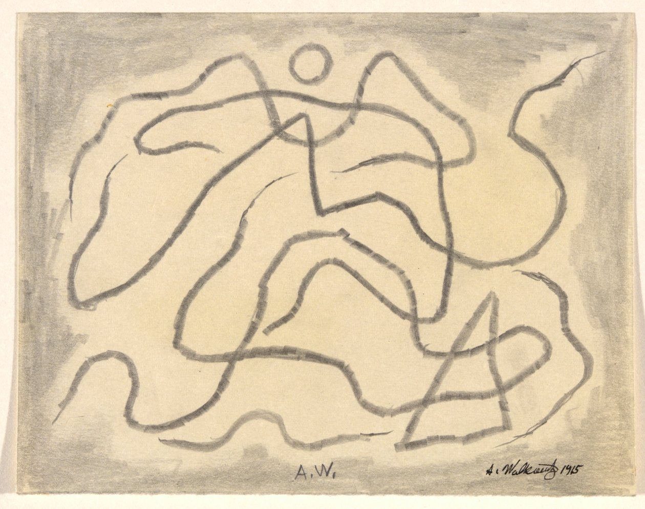 Rytmické linie (abstrakce) od Abraham Walkowitz